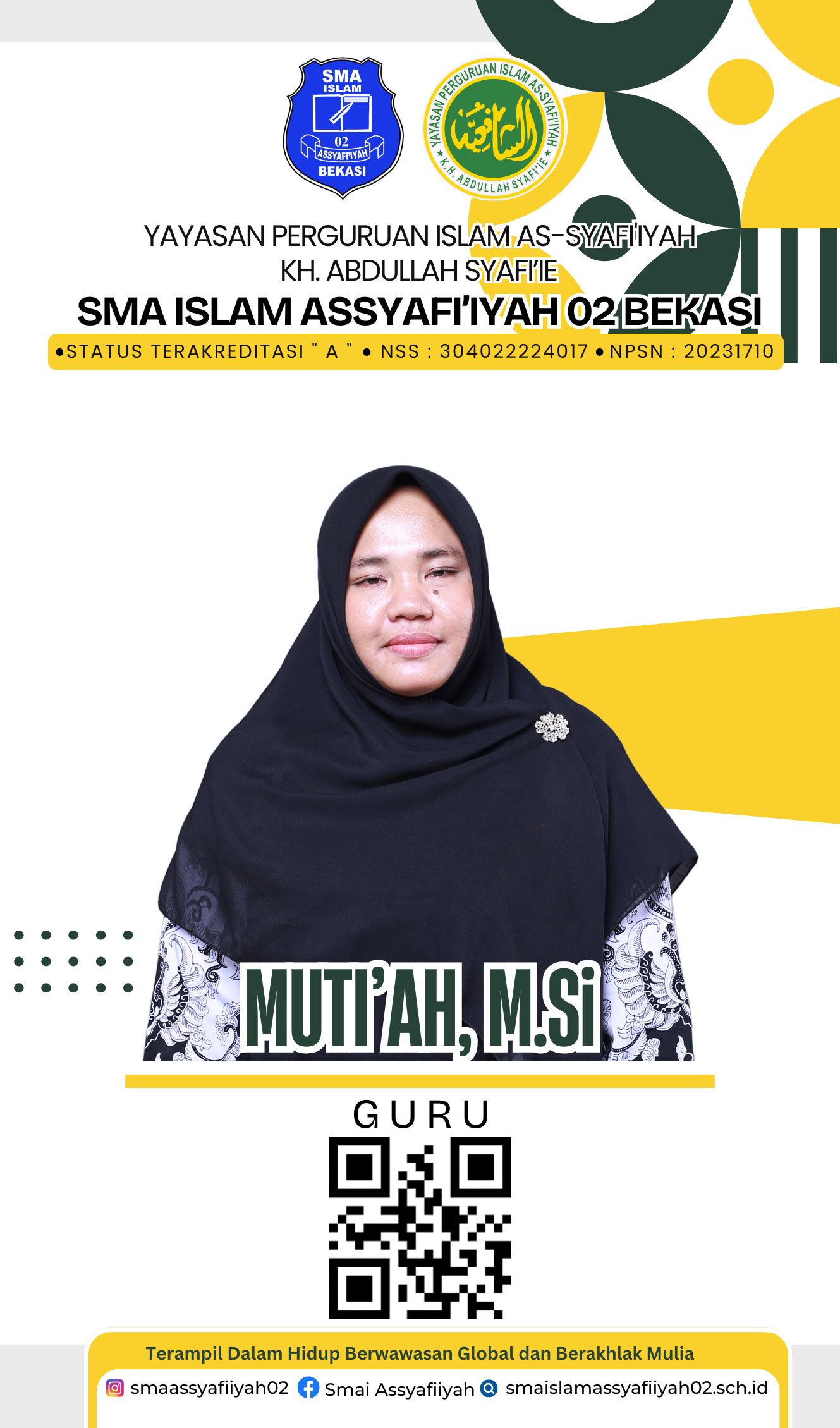 Muti'ah, S.Si